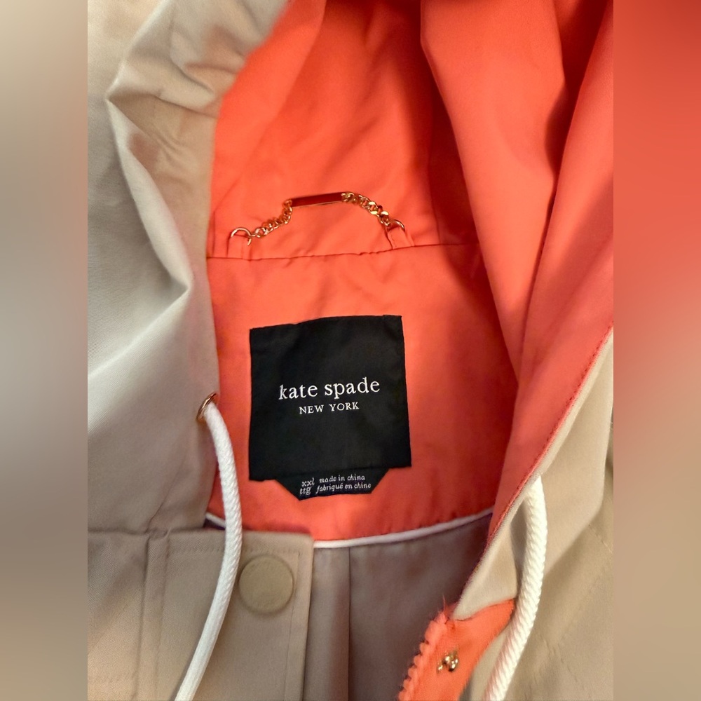 Kate Spade water resistant hooded rain jacket XXL - Picture 5 of 11